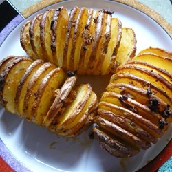 Hasselback (twice baked) Potatoes - Friday Night Snacks and More...